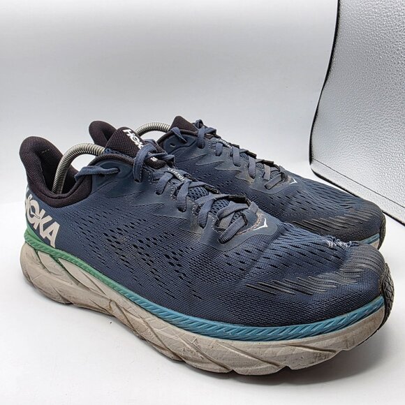 Hoka One One Mens Size 12 2E Blue Athletic Shoes Running Walking Comfort Casual - Picture 1 of 14
